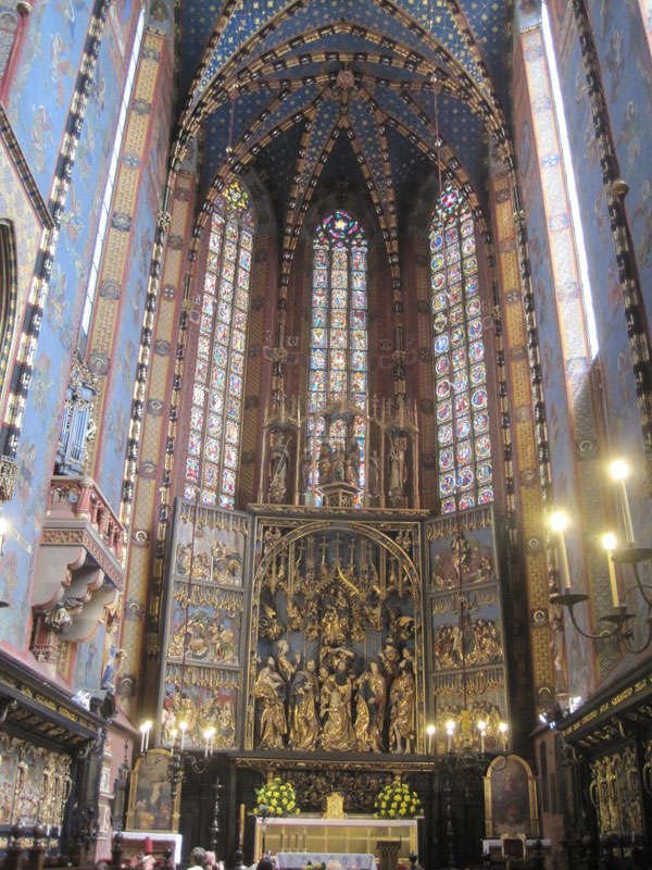 The famous Veit Stoss Atlar in St. Marys Basilica, Krakow